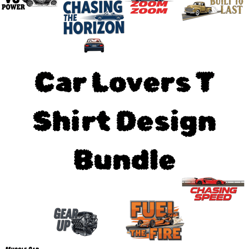 Car Lovers T Shirt Design Bundle