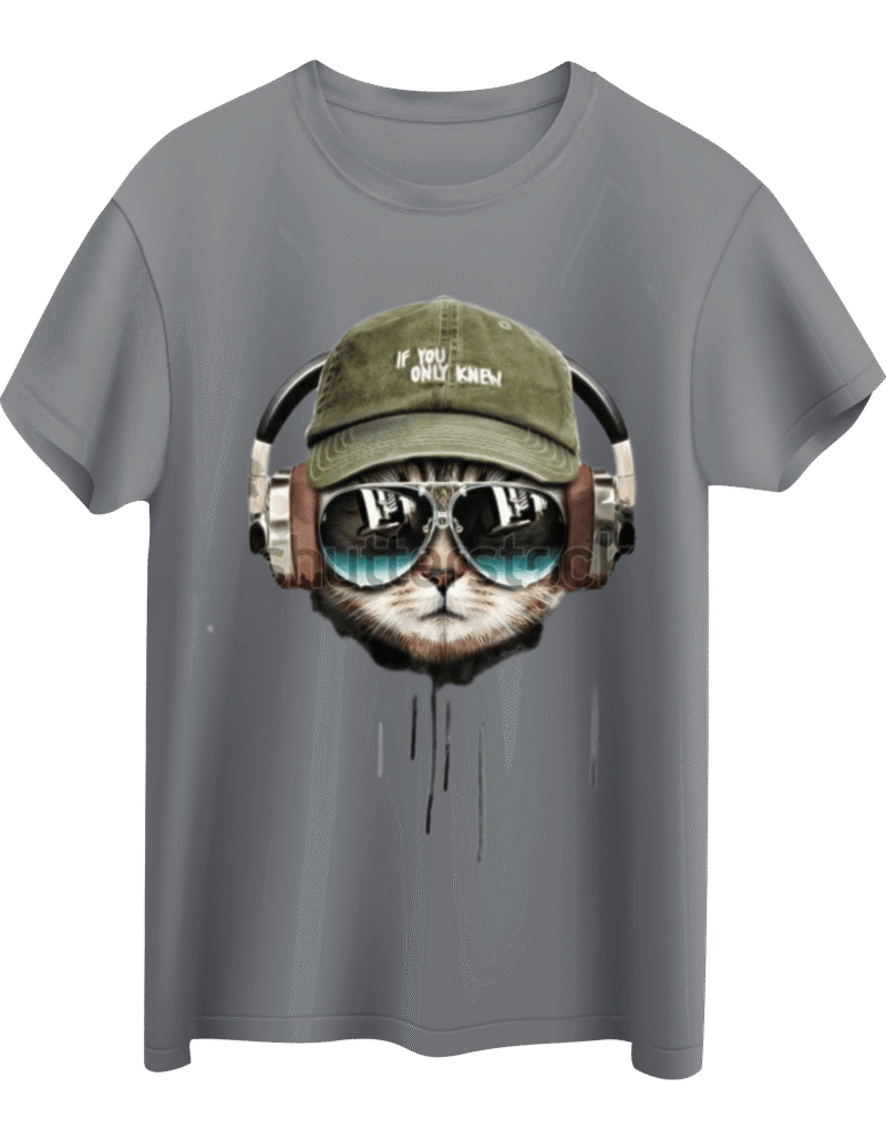 Cat Wearing Glasses T Shirt Design