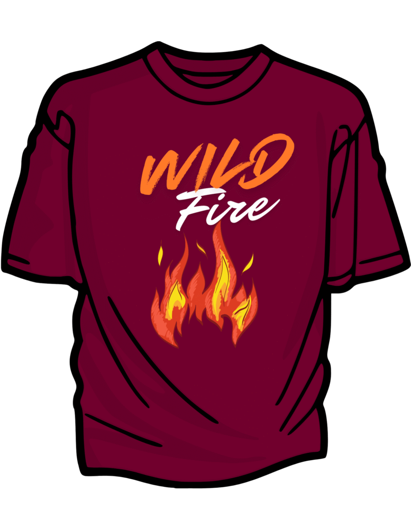 Wild Fire T Shirt Design